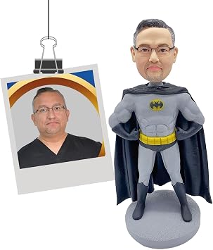 Personalized Movie Characters Bobbleheads Custom Cosplay Bobble Heads Action Superhero Figurines Gift Based Your Pictures (Superhero)