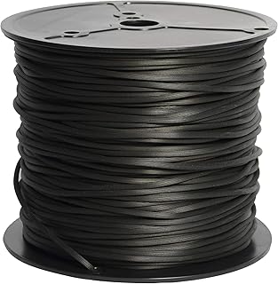 Screen Spline - 0.125", 15lb Roll - Round Serrated Spline - Bulk Spline Roll, (Est-2400' FT Roll) Spline for Screen Door, Window Mesh Screen Fixing - Screen Door Repair & Replacement Spline - Black