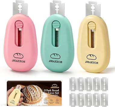3-Pack Bread Lame, Professional Sourdough Scoring Tool Set