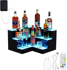 Wall-Mounted 3-20" Display with Remote Control - Dynamic LED Lighting, Multifunctional Display, Quality Materials, Mobile Phone Connectivity