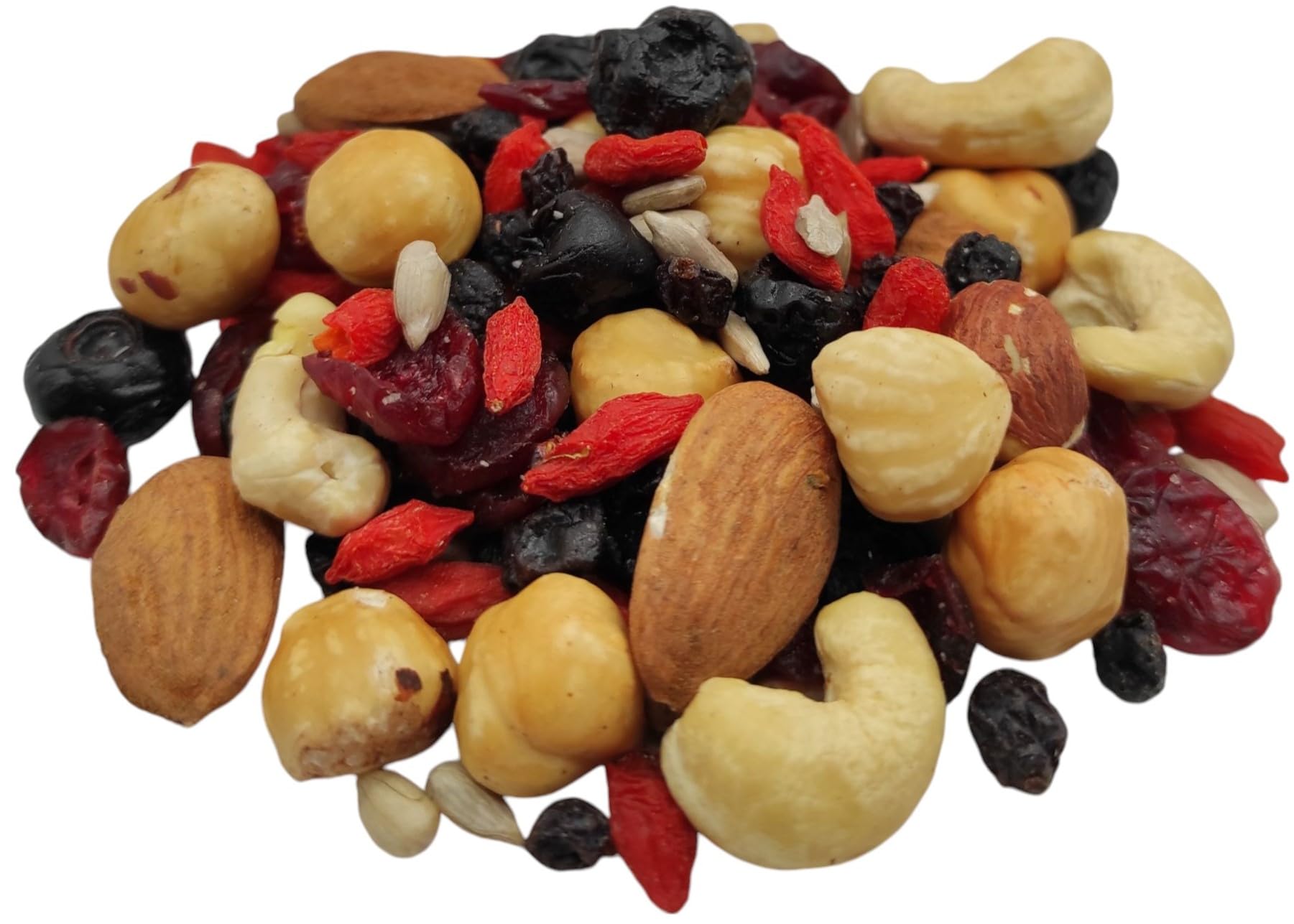 Mezcla de Superalimentos Crudos y Sin Sal Energía mix Frutos Secos y Bayas Saludables (1950 gramos)