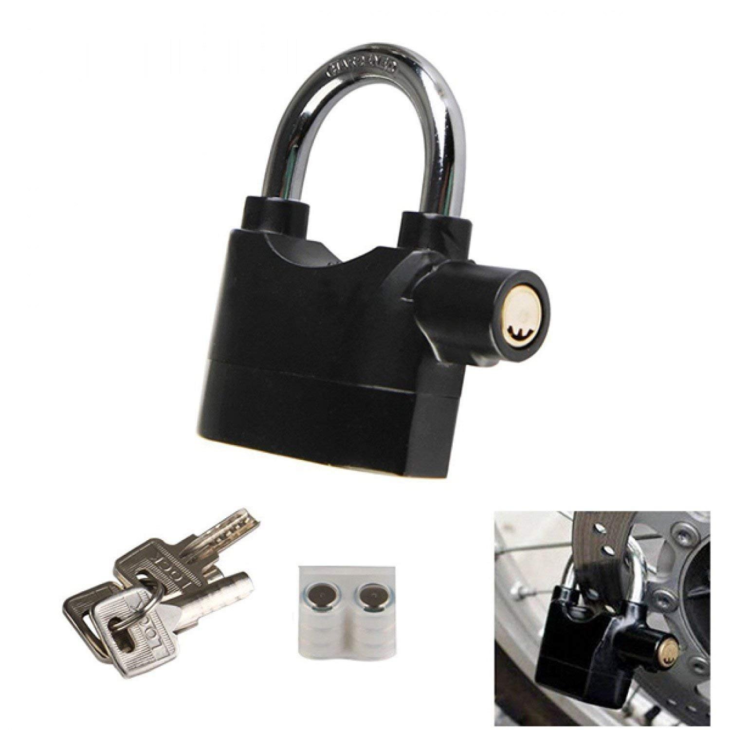 Mahi Enterprise® Alarm Security Lock for Home and Office Door with Motion Sensor and 3 Keys (Black) 4