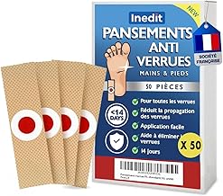 Plantar Wart Dressings - 50 Pieces - Anti Wart - Resistant Warts Treatment for Feet and Hands - Coricidal Salycilic Acid Plasters Treat and Relieve Pain (Standard, 50, Unit)