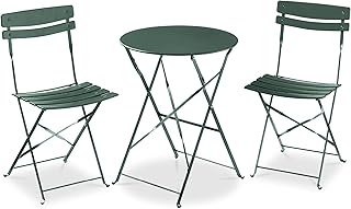 Best Choice Products 3-Piece Bistro Set, Space Saving Folding Design, So...