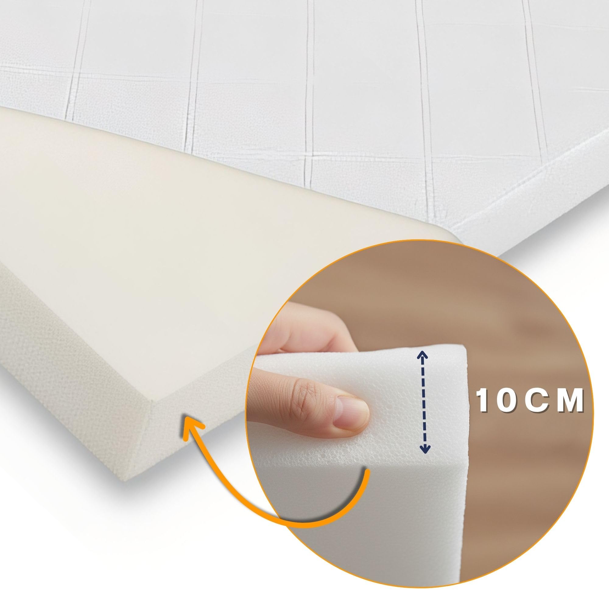 Totsy Baby Materasso lettino neonato 70x140 cm - materassi per culla e divano letto o materassino arrotolato da campeggio in schiuma traspirante con fodera lavabile 70 x 140 Oeko-Tex