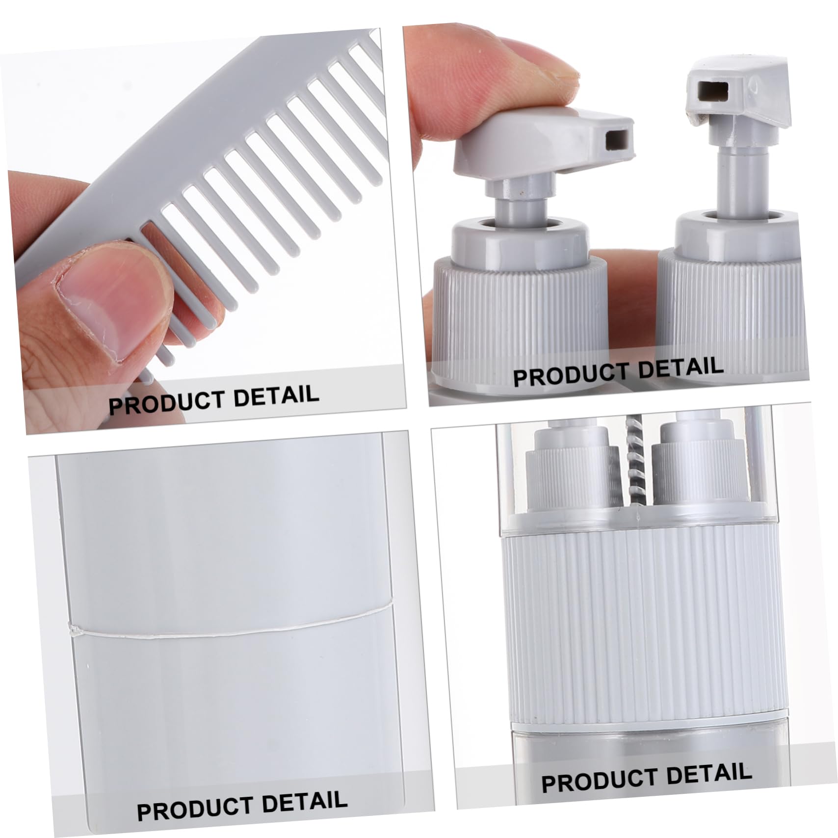 10piezas Organizador De Viaje para Cepillos De Dientes y Pasta con Botellas y Peines Juego Portátil De Accesorios De Personal para Camping y Turismo
