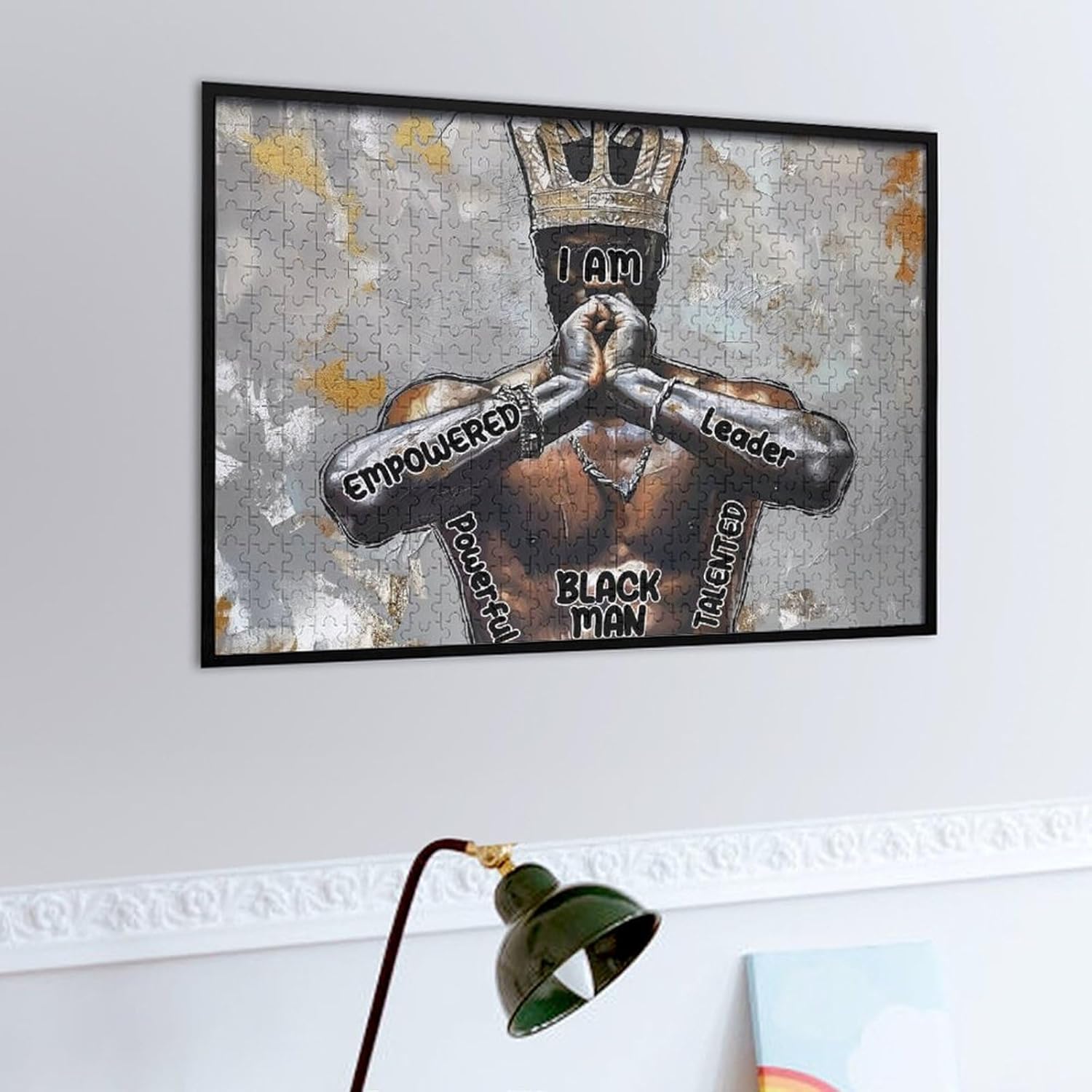 Black Man King Jigsaw Puzzles Wooden Jigsaw Puzzles Family Puzzles Adult 500/1000 Piece
