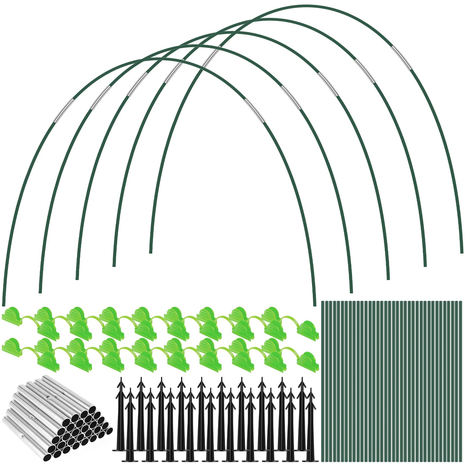 36PCS Garden Hoops for Netting Greenhouse Hoops for Raised Beds