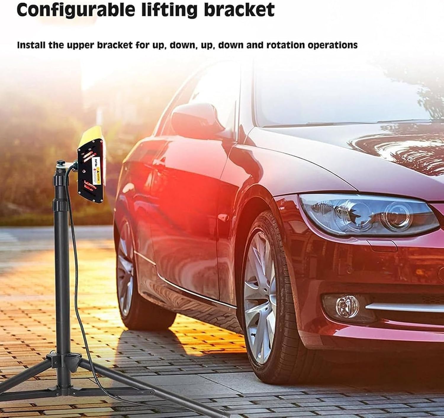 Infrared Paint Dryer Lamps, 2X1000W Dryer Heater Short Wave Body Panel Curing Light, Car Bodywork Paint Heating Lamp for Car Body Repair Paint Curing
