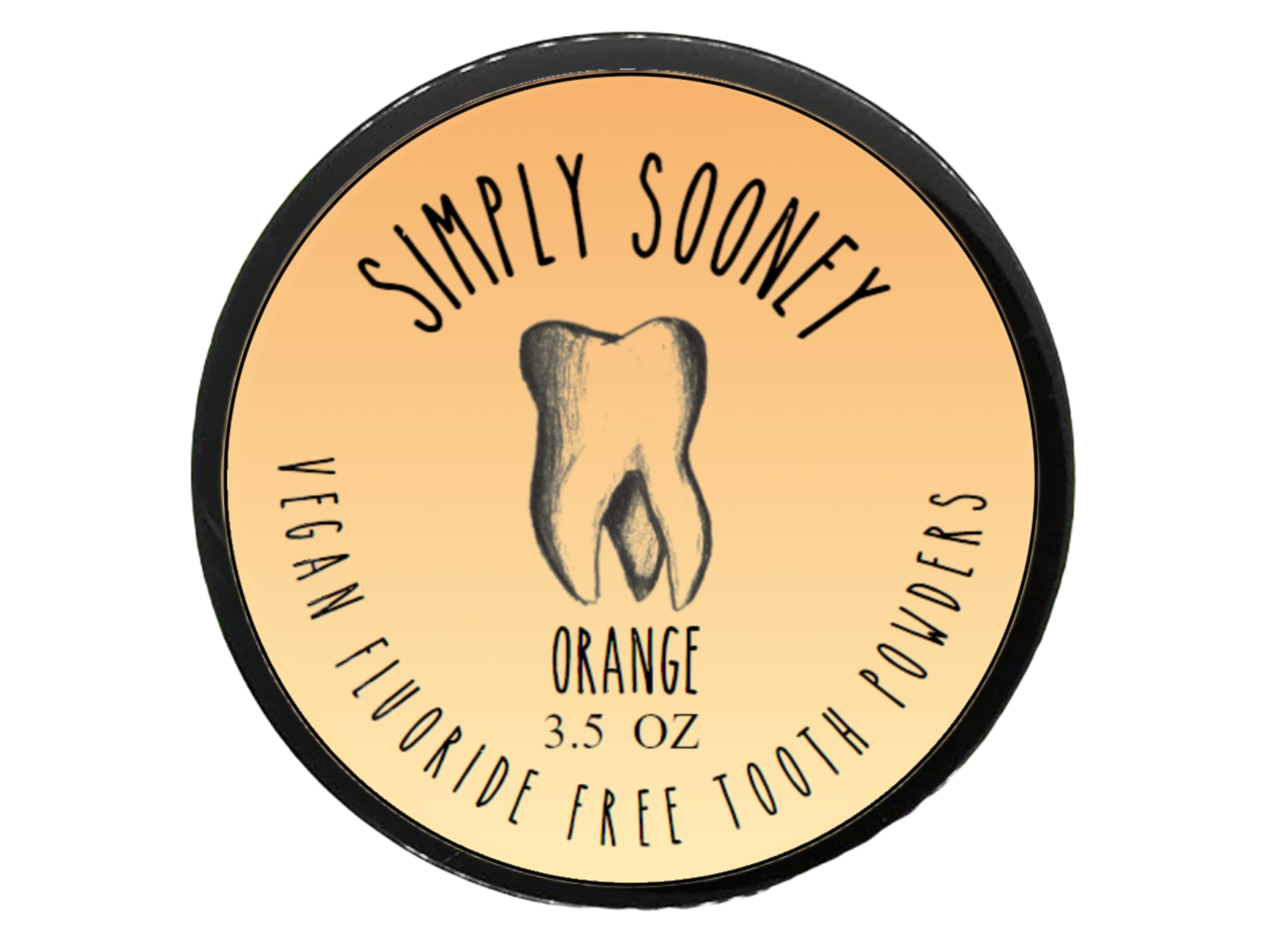 Simply Sooney Fluoride Free Remineralizing Tooth Powder Kid Safe Orange Formula Value Size Up to 6 Month Supply I for Naturally Stronger Teeth I Healthier Gums I Brighter Smile