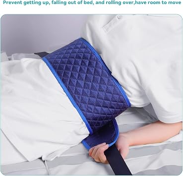 Bed Restraint Strap for Elderly 201Inch, Anti-Fall Waist Belt for Patient, Medical Bed Restraint, Adjustable Wheelchair Seat Safety Belt, Hospital Restraints Bed Strap to Secure Safety and Comfortable