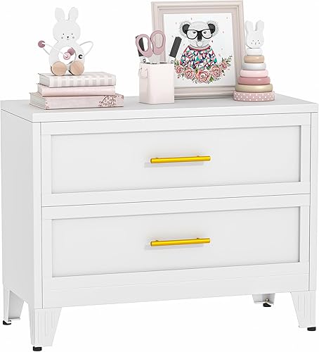 Miniatura 14 de Cómoda de Metal Alta y Estrecha para Dormitorio, Cajonera de 53.46" de Alto, Cómodas y Cajoneras de Armario para Sala de Estar, Pasillo (5 Cajones