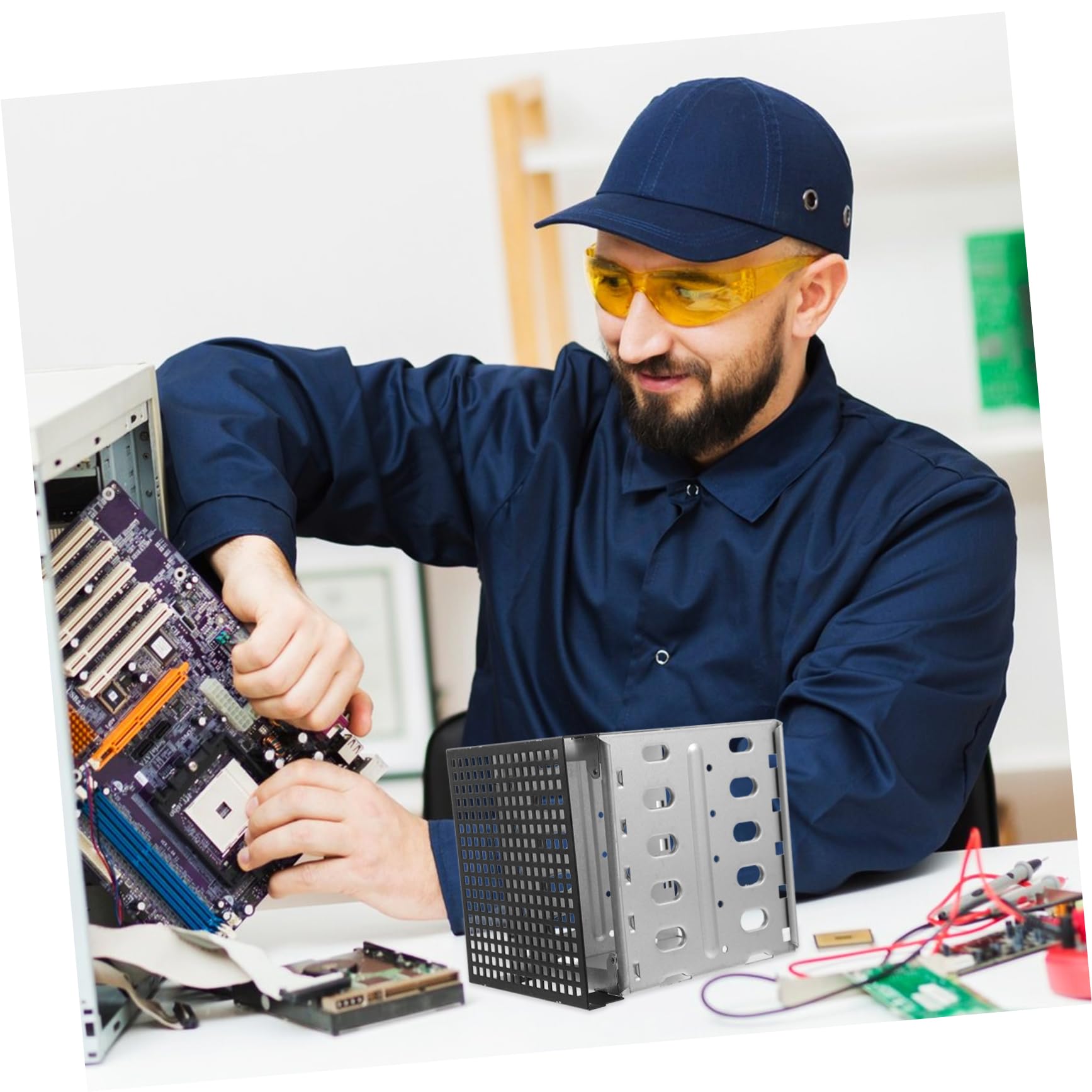 Soporte de Montaje para Disco Duro de 3,5 Pulgadas Multicapa Disipación Térmica para Carcasa de Computadora