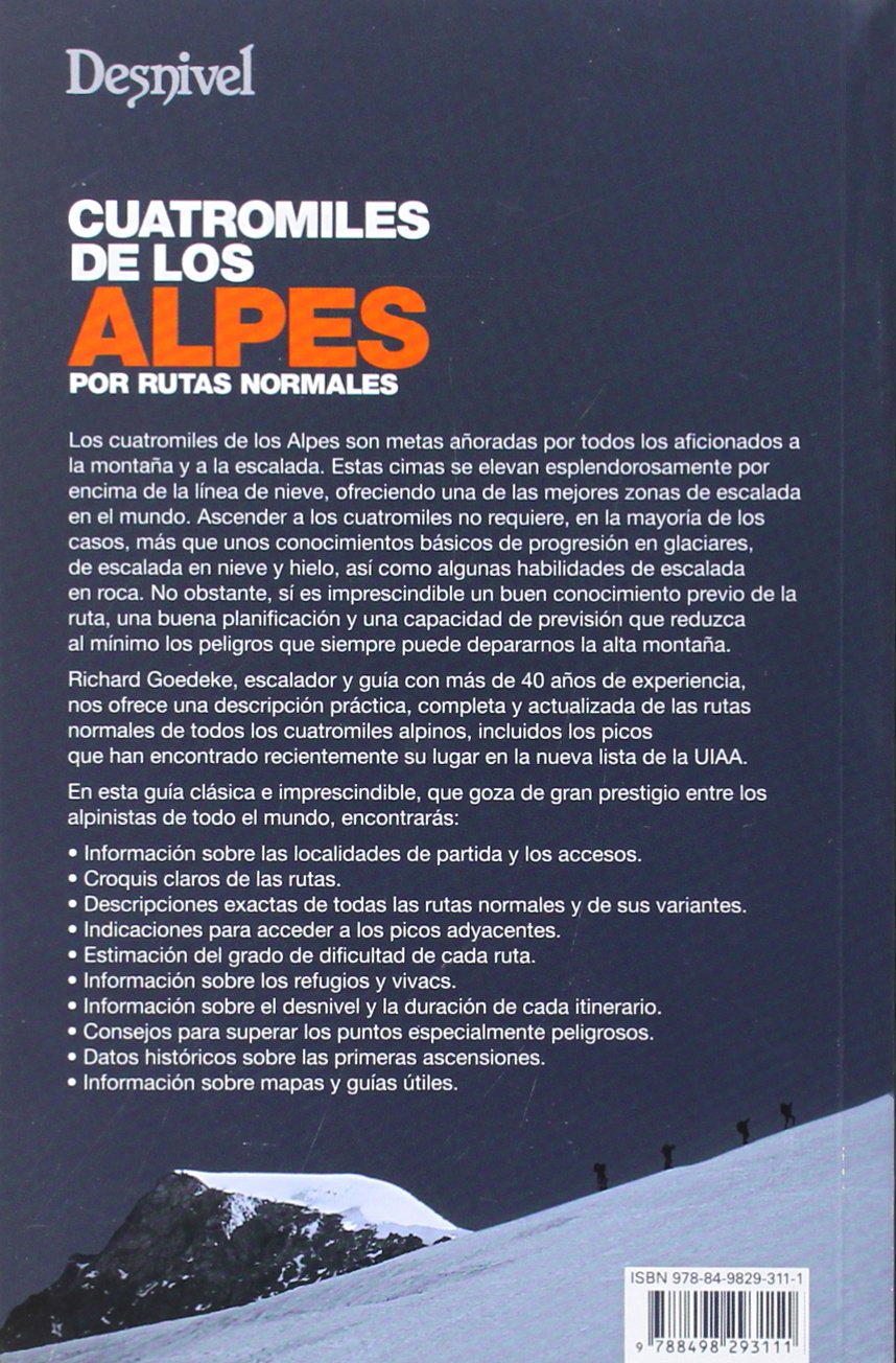 Cuatromiles de los Alpes por rutas normales (SIN COLECCION)