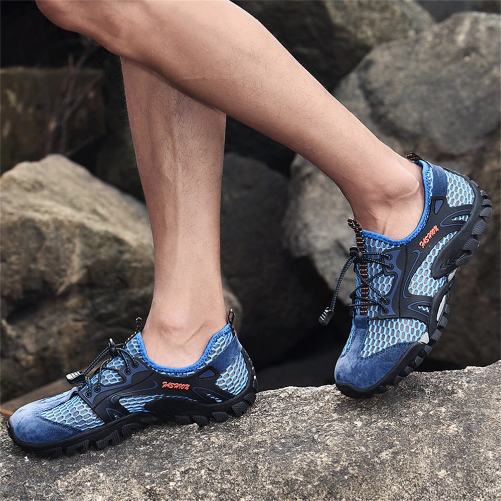 FLARUT Sandalias Deportivas Trekking Hombres Verano Pescador Playa Zapatos Casuales Transpirable Zapatilla de Senderismo Deportes Montaña y Asfalto Zapatos para Correr Malla