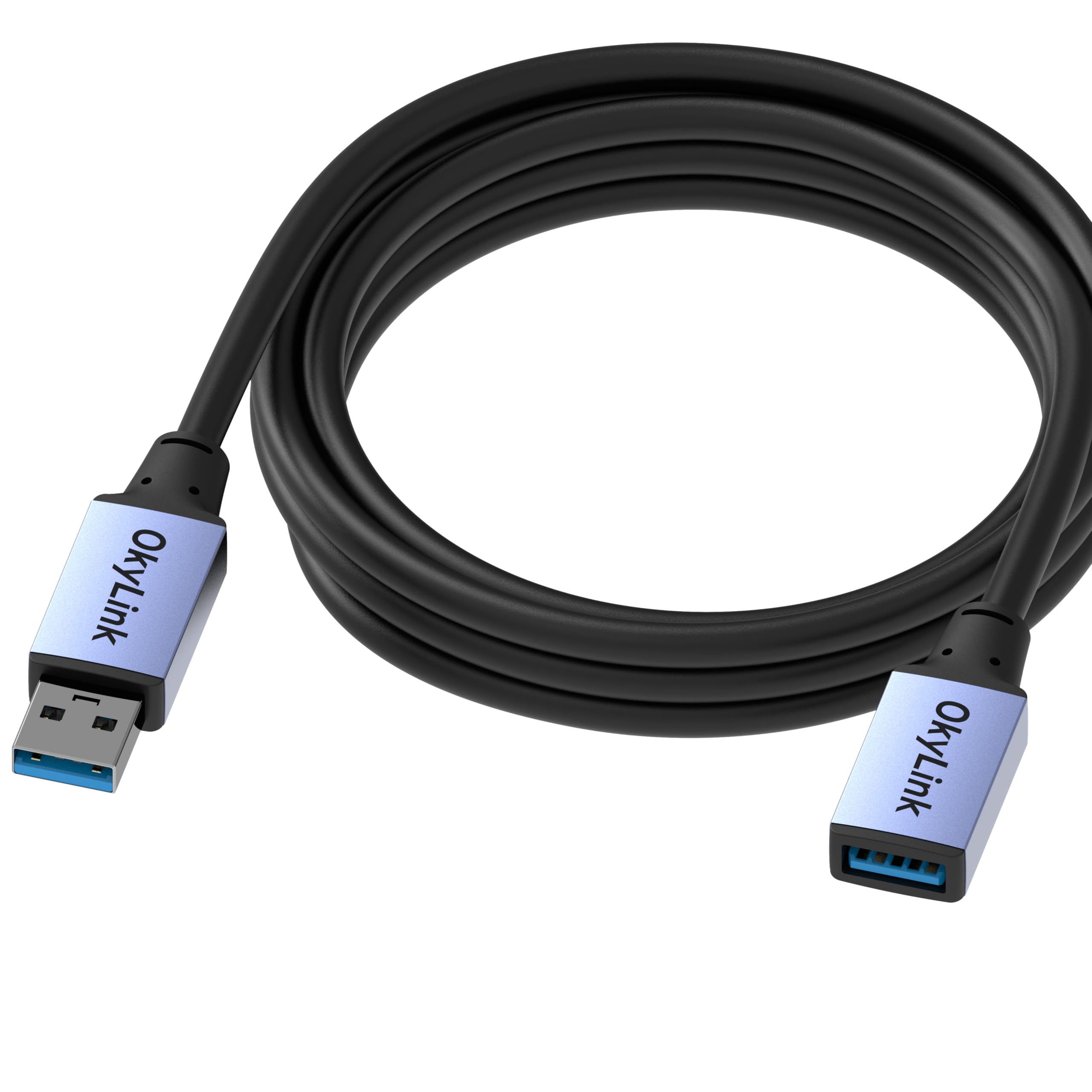 OkyLink USB 3.0/3.2 Gen 1 przedłużacz USB-A na USB-A, 5 Gb/s, 2 m