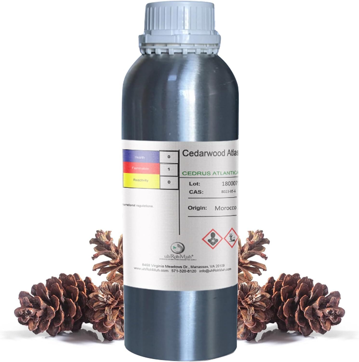 Pure Cedarwood Atlas Essential Oil (Wild Harvest) - Aromatic Elixir for Hair, Skin, and Culinary Delights - Perfect for Cleaning, Aromatherapy, DIY, Soap & Diffuser - Morocco Origin 10ml
