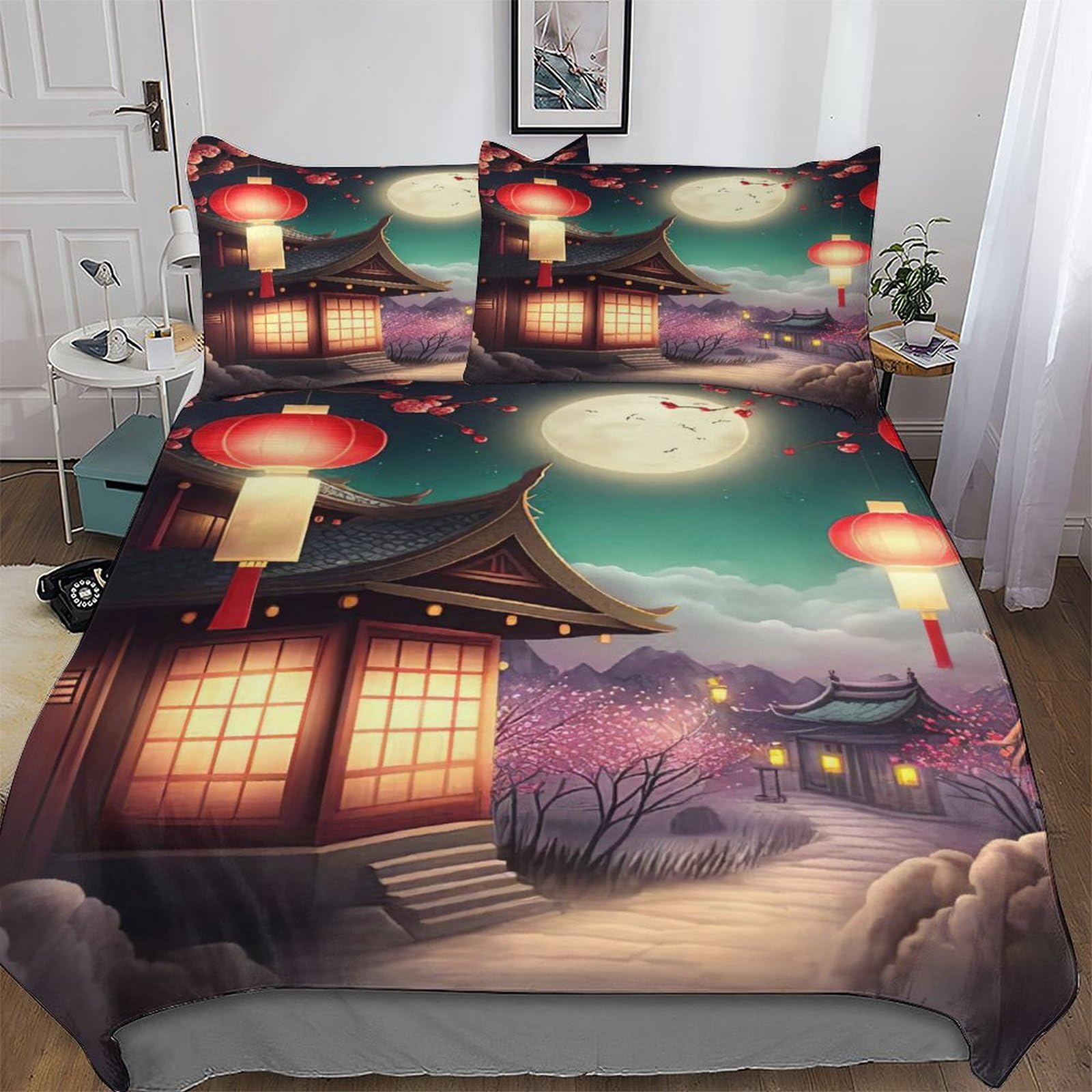 Housse de couette Lanterne Chinoise pour décorer la chambre des ados
