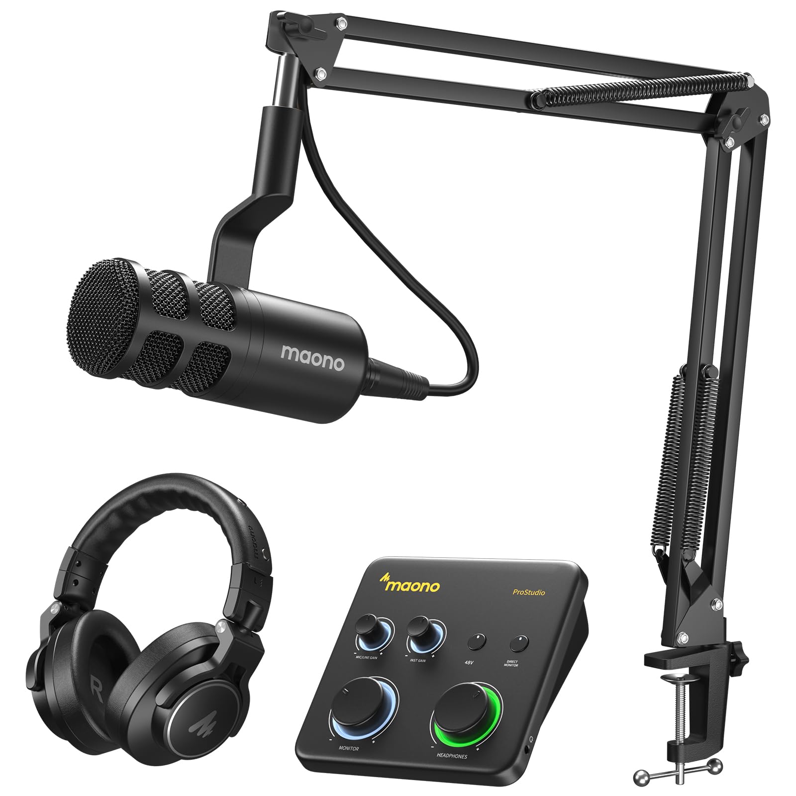Amazon.com: MAONO USB Audio Interface Bundle: Interface with XLR