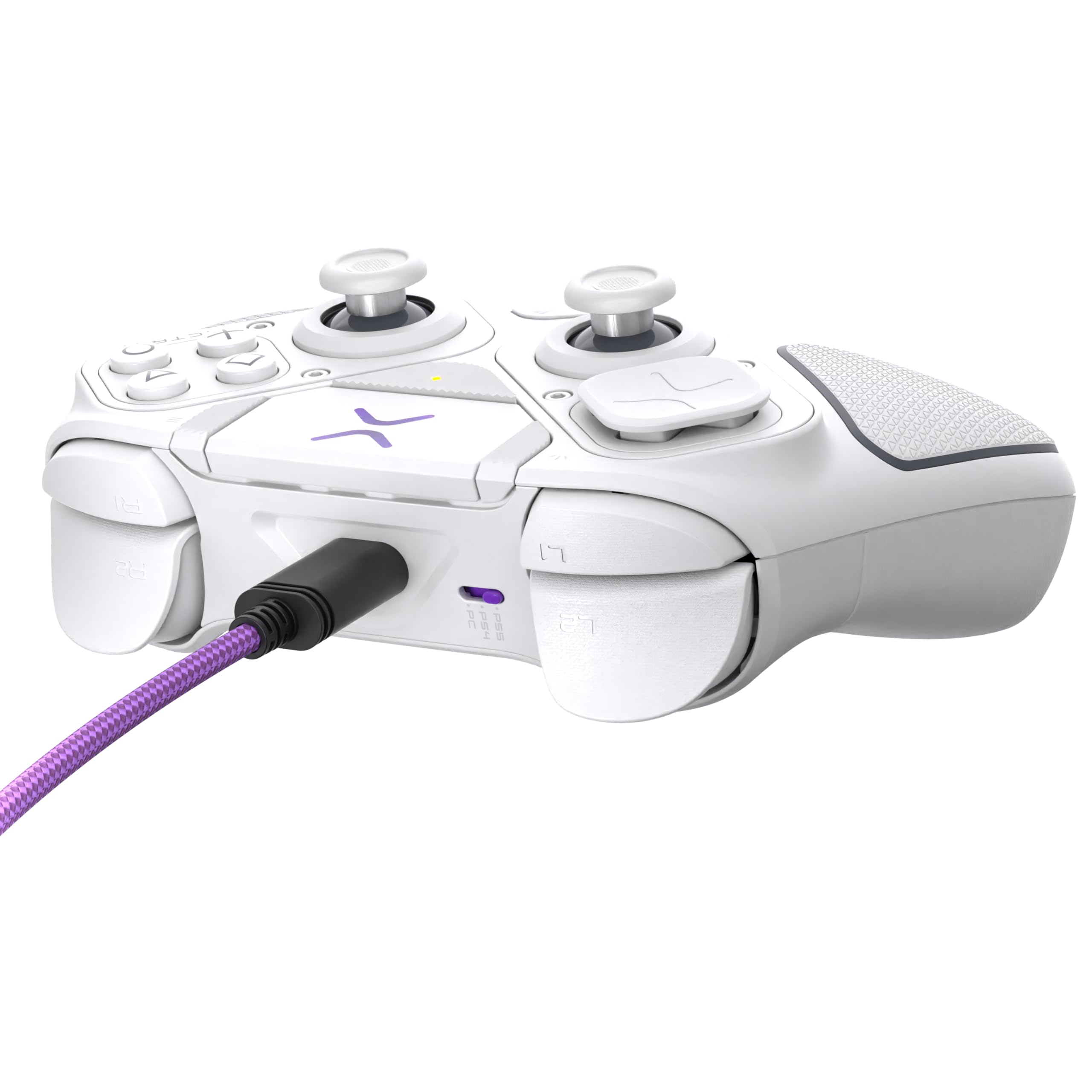 Turtle Beach Victrix Pro BFG Reloaded Bianco Controller da gaming modulare wireless - PlayStation 5, PlayStation 4, PC, modulo Fightpad, con licenza ufficiale PlayStation.