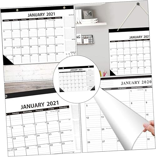 Miniatura 4 de MAGICLULU 3 Pcs 2021 Wall Calendar Student Calendar 2021 Calendarios De Adviento 2021 Monthly Calendar Planning Wall Calendar 2021 Wall Mounted