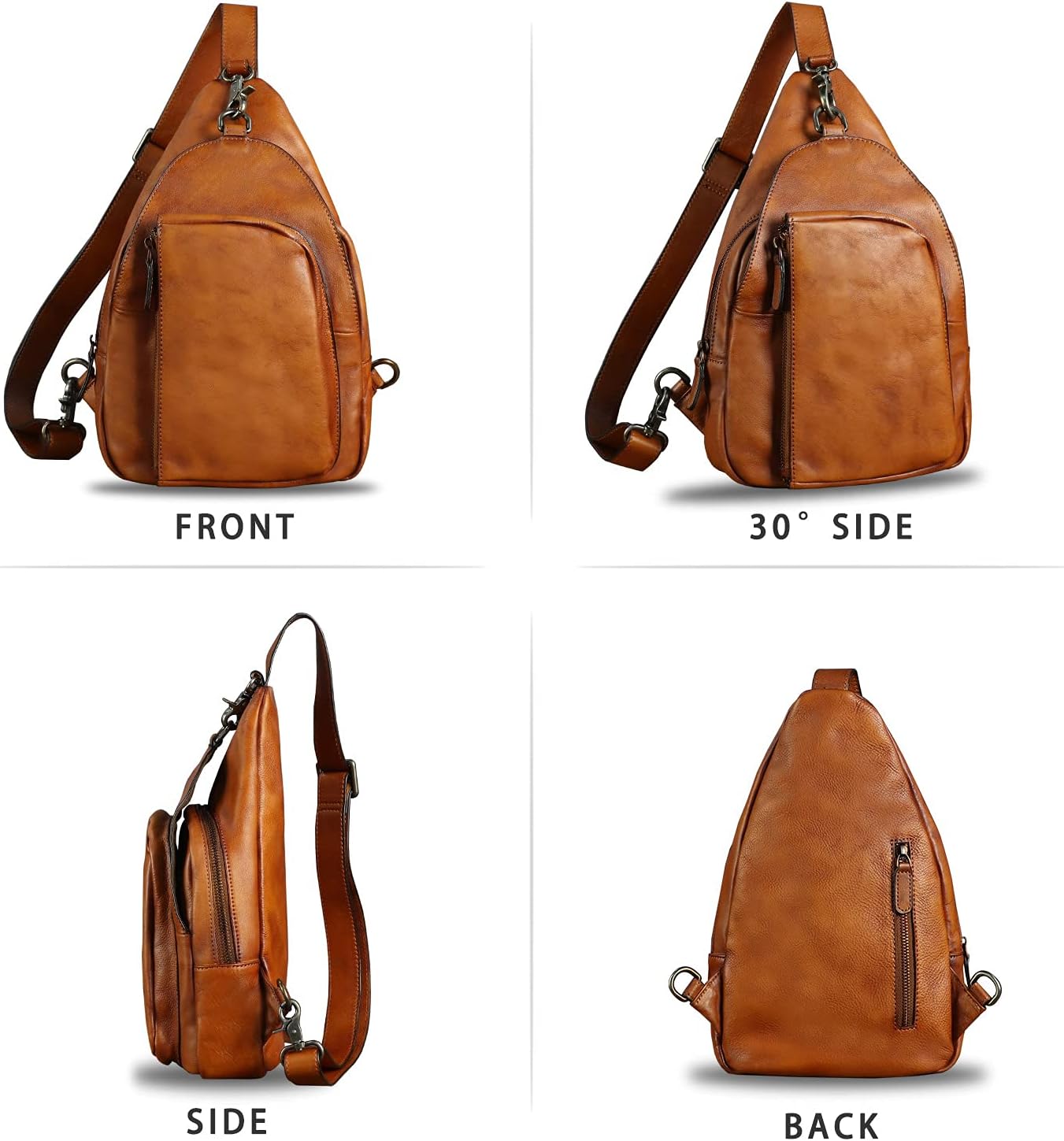 Crossbody Shoulder Backpack Handmade Motocycle Photo