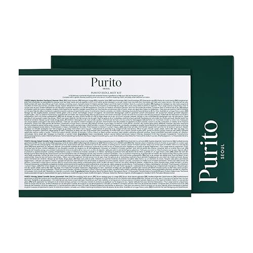 Miniatura 3 de PURITO SEOUL Best Kit - Rutina de cuidado de la piel con limpiador y crema de pantenol, suero y tóner Centella sin perfume, para todo tipo de piel,