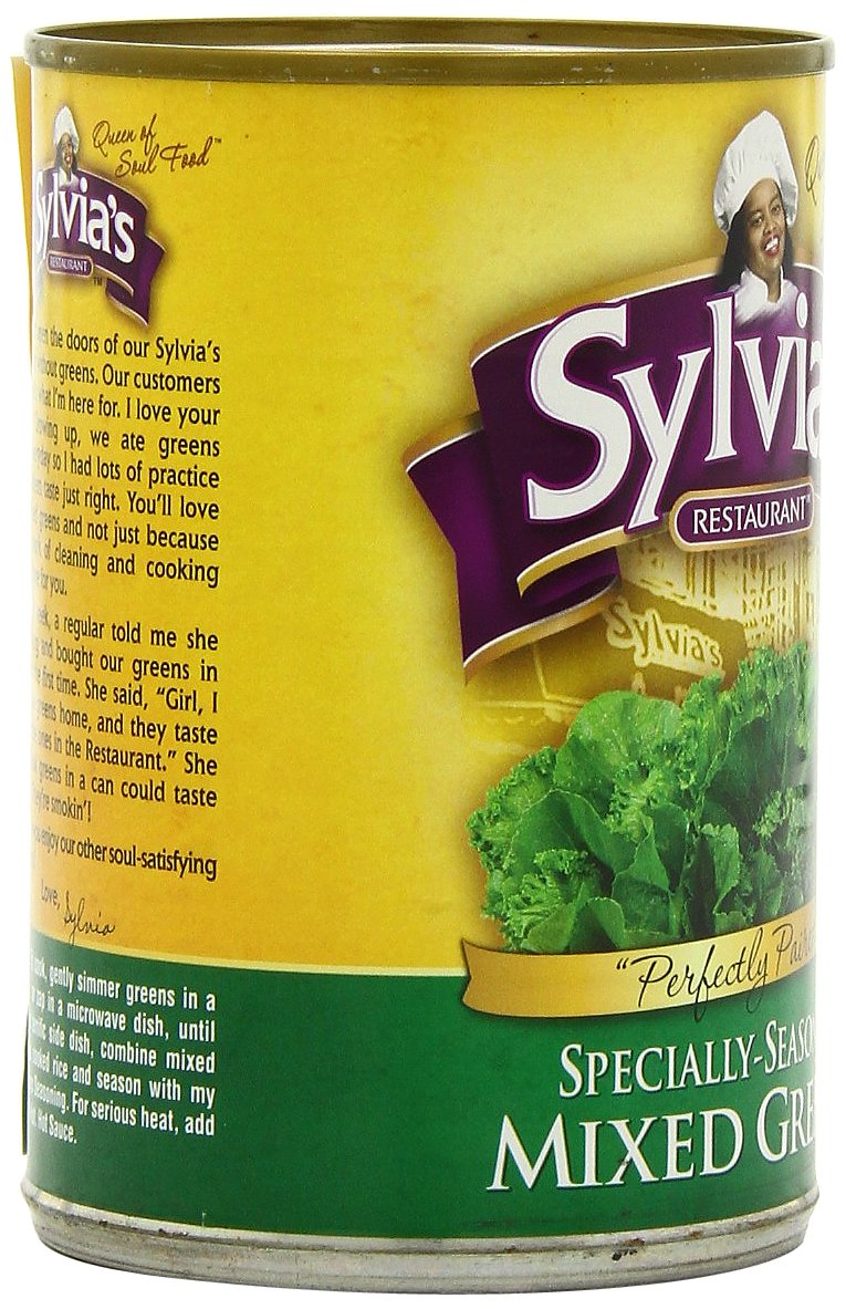 Sylvia's Specially-Seasoned Mixed Greens, 14.5 Ounce Cans (Pack of 12)
