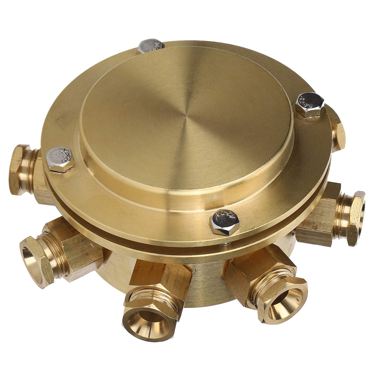 8-Loch-Unterwasser-Anschlussdose, elektrisches Gehäuse für den Außenbereich, Hochleistungsabdichtung für Kabelverbindungen, Anschlussdose aus legiertem Kupfer für Außenleuchten,