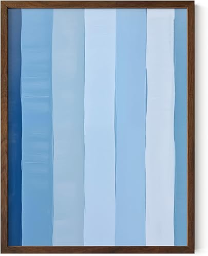 Miniatura 296 de HAUS AND HUES Arte abstracto moderno para pared, arte de sala de estar azul y verde, obra de arte moderna para paredes, imagen minimalista para sala