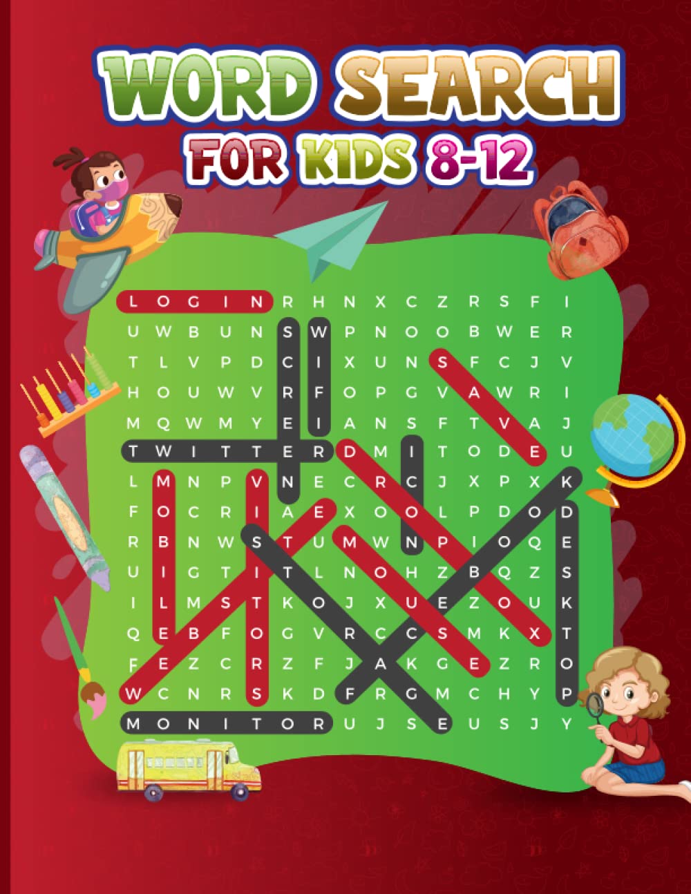 Fun Word Search for Kids age 8-12: 100 word searches (search and find ...