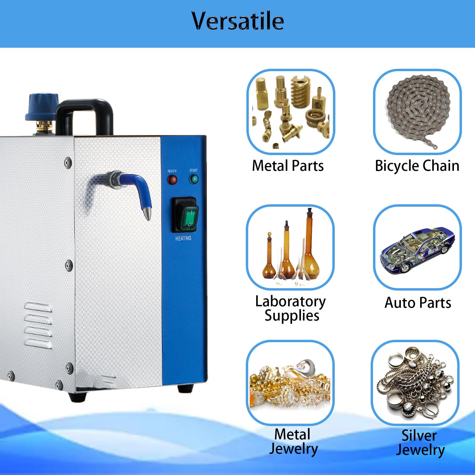 MáQuina Profesional De Limpieza A Vapor para Gemas, MáQuina Profesional De Limpieza A Vapor para Gemas, Oro Y Plata, MáQuina De Limpieza A Vapor para JoyeríA 2L
