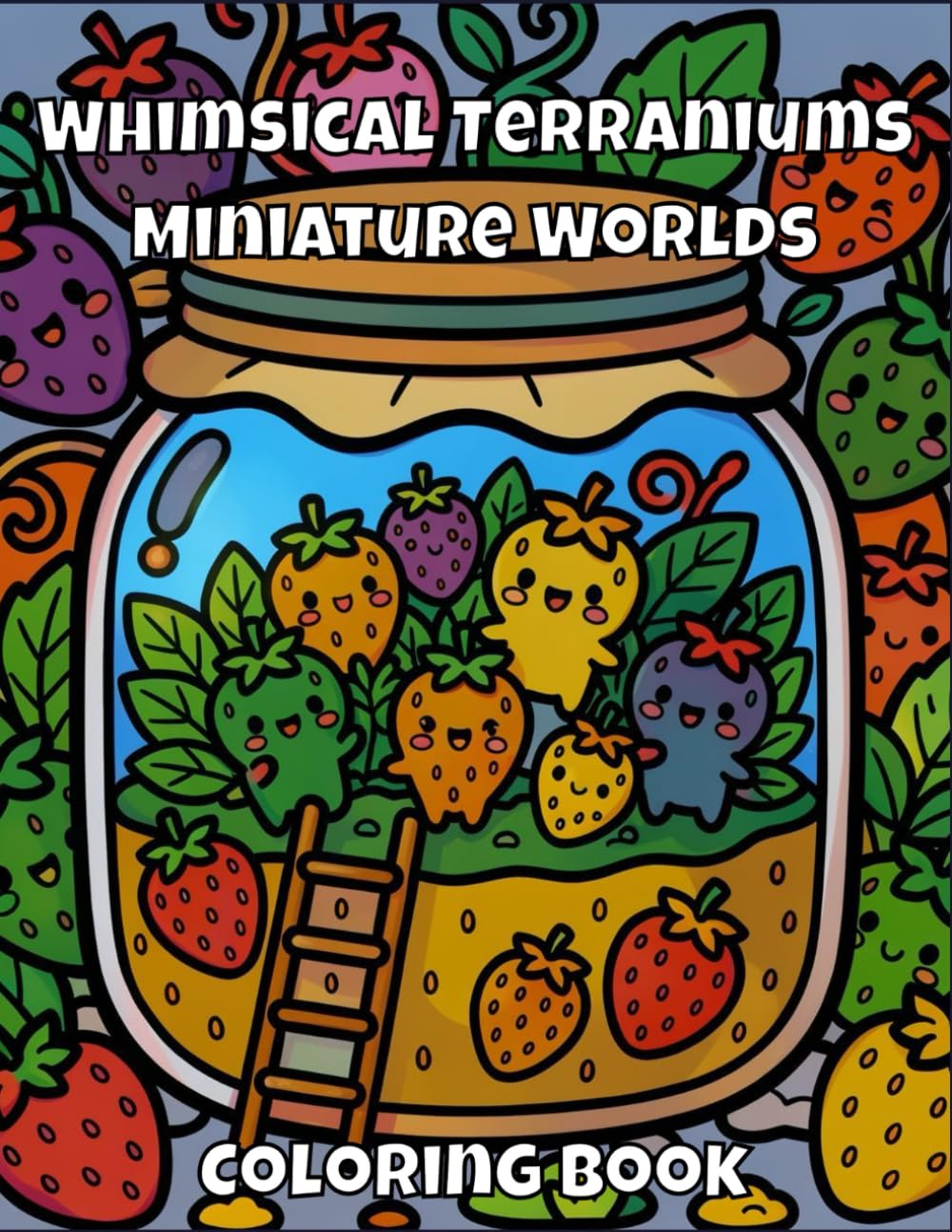Whimsical Terrariums & Miniature Worlds: An Adult Coloring Book Featuring Magical Habitats, Mason Jars, and Enchanted Tiny Scenes for Relaxation and Stress Relief