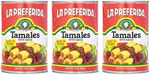 La Preferida Tamales - Carne de res y cerdo 15 onzas paquete - 3