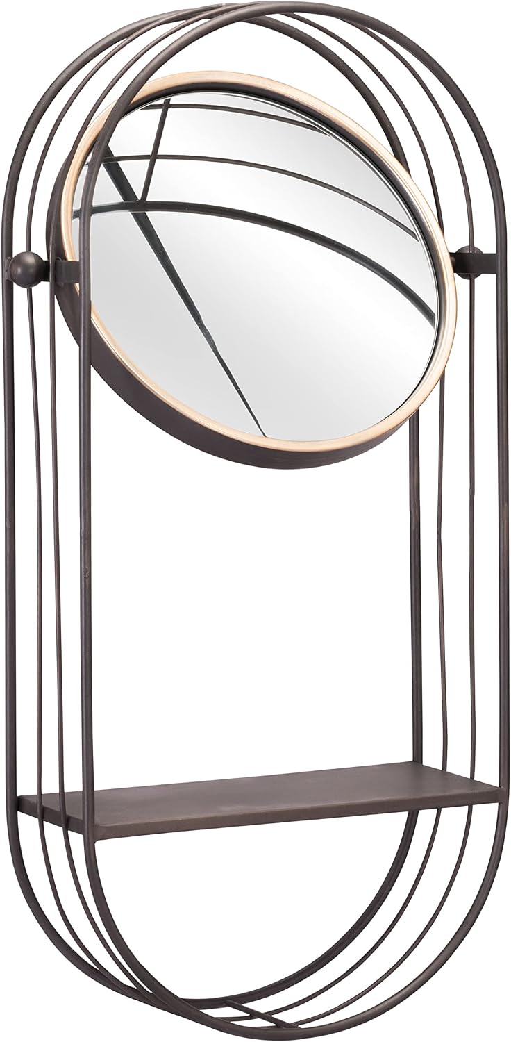 Zuo Modern Saroni Mirror Shelf Gray