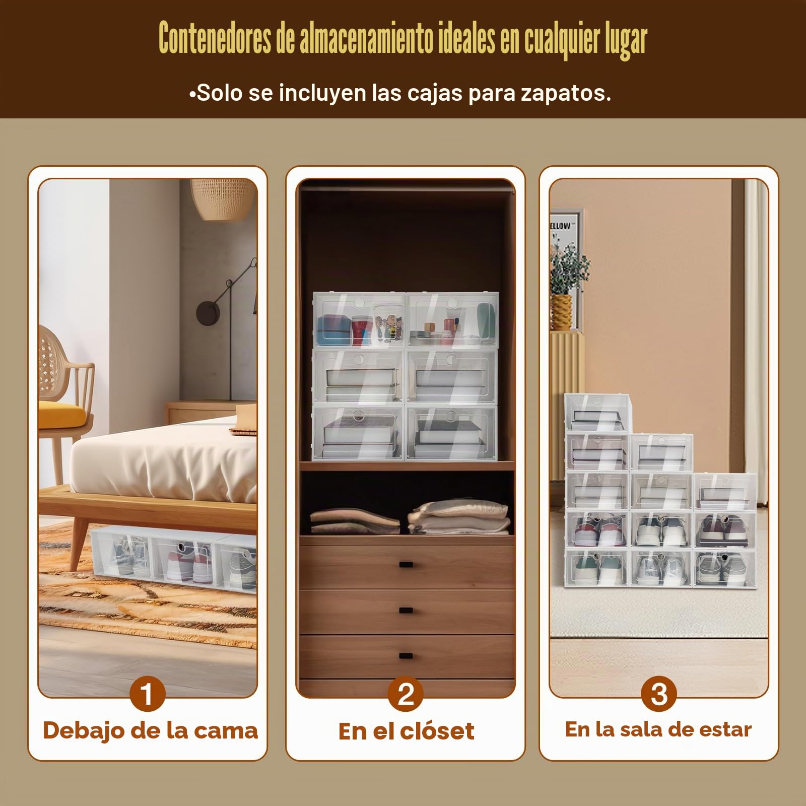 Zapatero Plastico, Organizador de Zapatos, Caja de Zapatos Transparente, 20/24 Unidades, 33 x 23 x 14 cm, Apilables, Cajón Apilable, para Guardar Zapatos y Libros