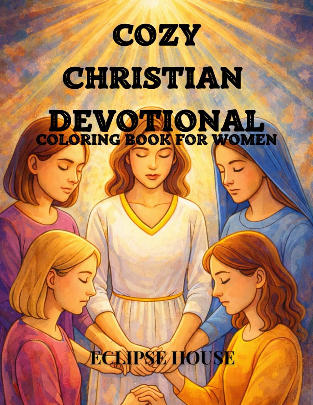 Cozy Devotional Coloring Book: Large Print Scripture Coloring Pages for Women to Relax, Reflect, and Grow in Faith | Uplifting Bible Verses and Easy, ... Illustrations (Faithful Moments Collection)