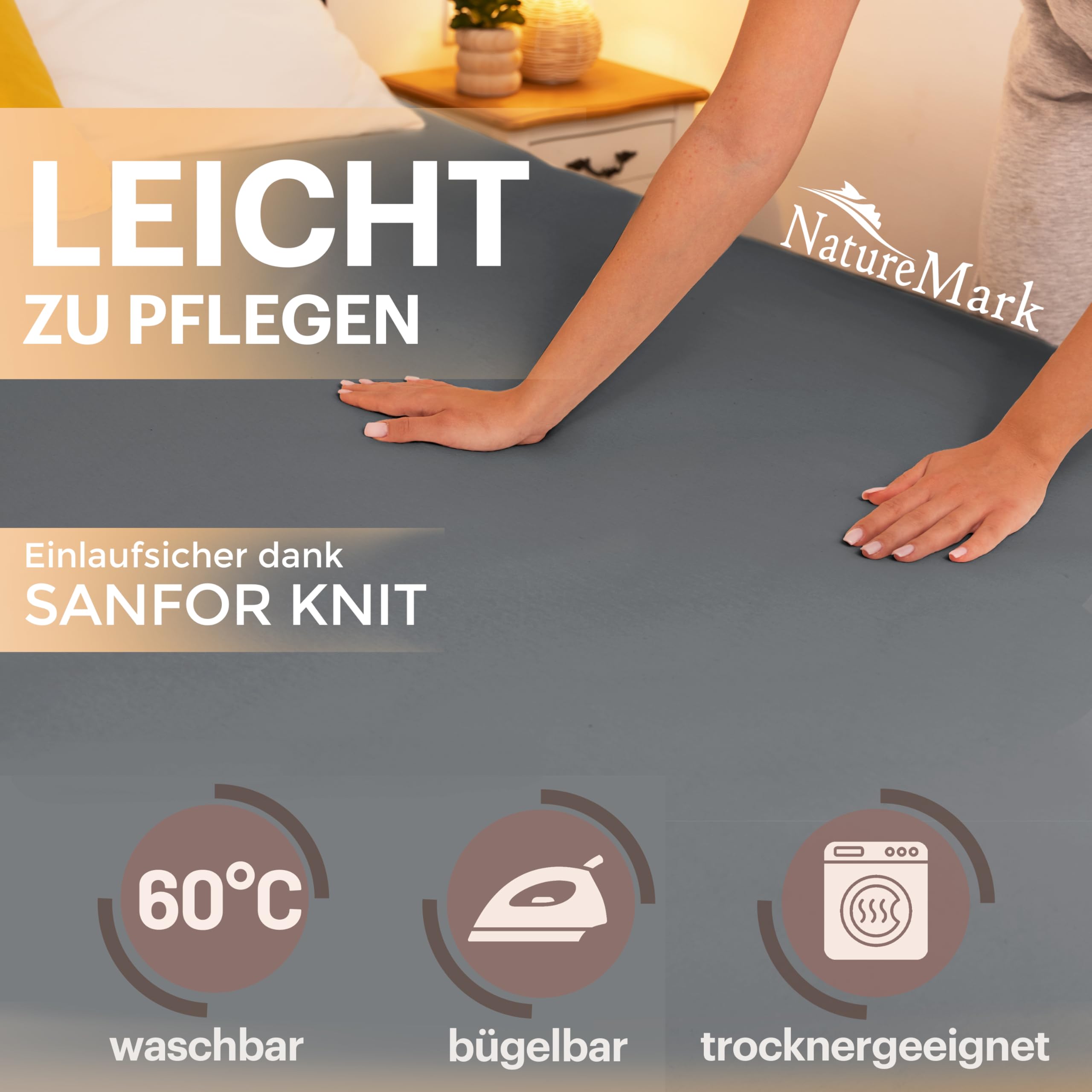 NatureMark Jersey hoeslaken, 100% katoen, in vele maten en kleuren, merkkwaliteit, Öko-Tex-standaard 100 (140x200-160x200 cm, Rostrood NatureMark Jersey hoeslaken, 100% katoen, in vele maten en kleuren, merkkwaliteit, Öko-Tex-standaard 100 (140x200-160x200 cm, Rostrood