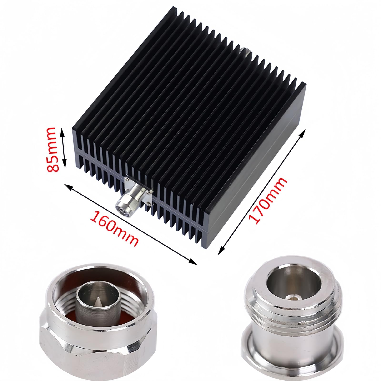 BECEN 6DB 200W N Attenuator, 200 Watt 50 Ohm Attenuator DC to 3Ghz ?Fixed Attenuator (200W 6DB)