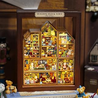 CUTEROOM DIY Miniaturhaus-Bausatz, Mini-Haus-Bausatz für Erwachsene zum Bauen, Puppenhaus-Bausatz aus Holz mit Möbeln, Weihnachts- und Geburtstagsgeschenke