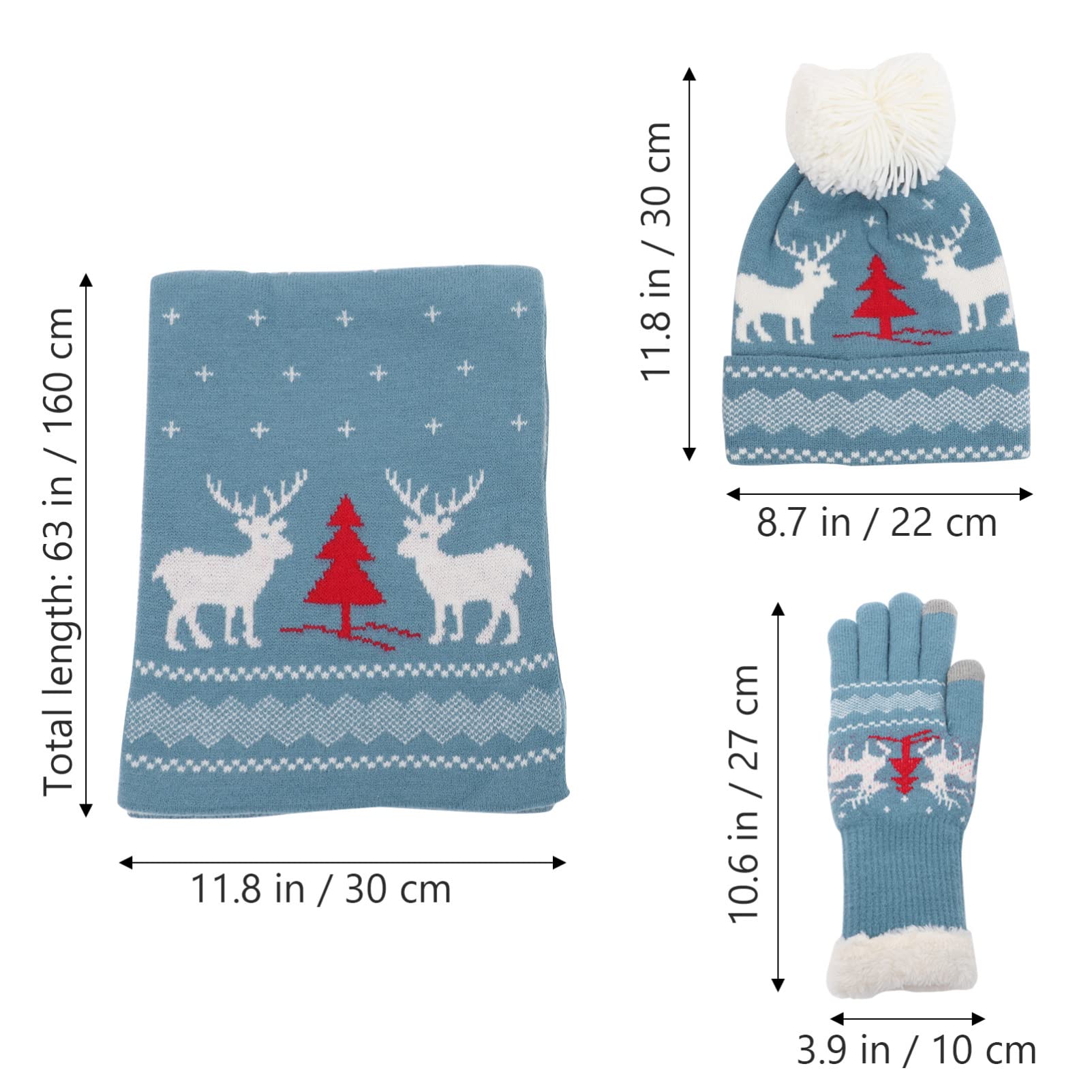 Gorro De Punto Navideño Guantes Negros Halloween Guantes De Gorros Para Mujer De Esqueleto De Nieve Mujer Bufandas Para Calientes Rojo Acrílico