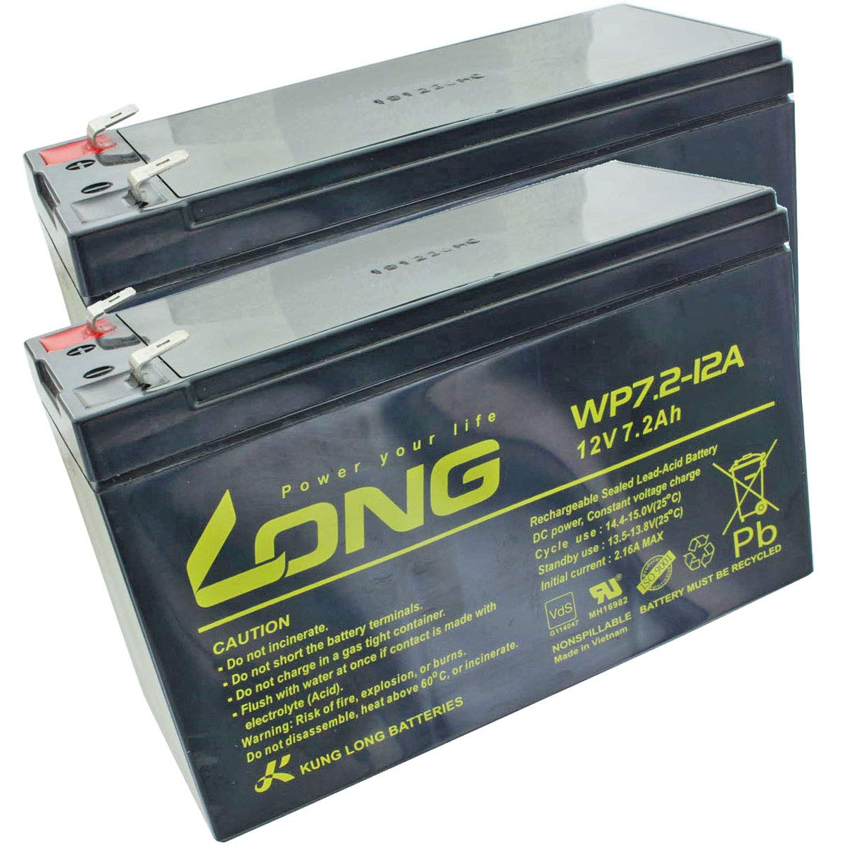 APC RBC17 Batterie réplique ACCUCELL 12 V 7,2 Ah