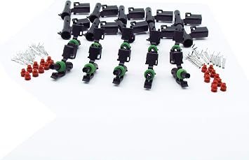 10 Sets GM Haltech MAP type 1 pin male and female Weatherpack waterproof auto Connector 12015791/12010996