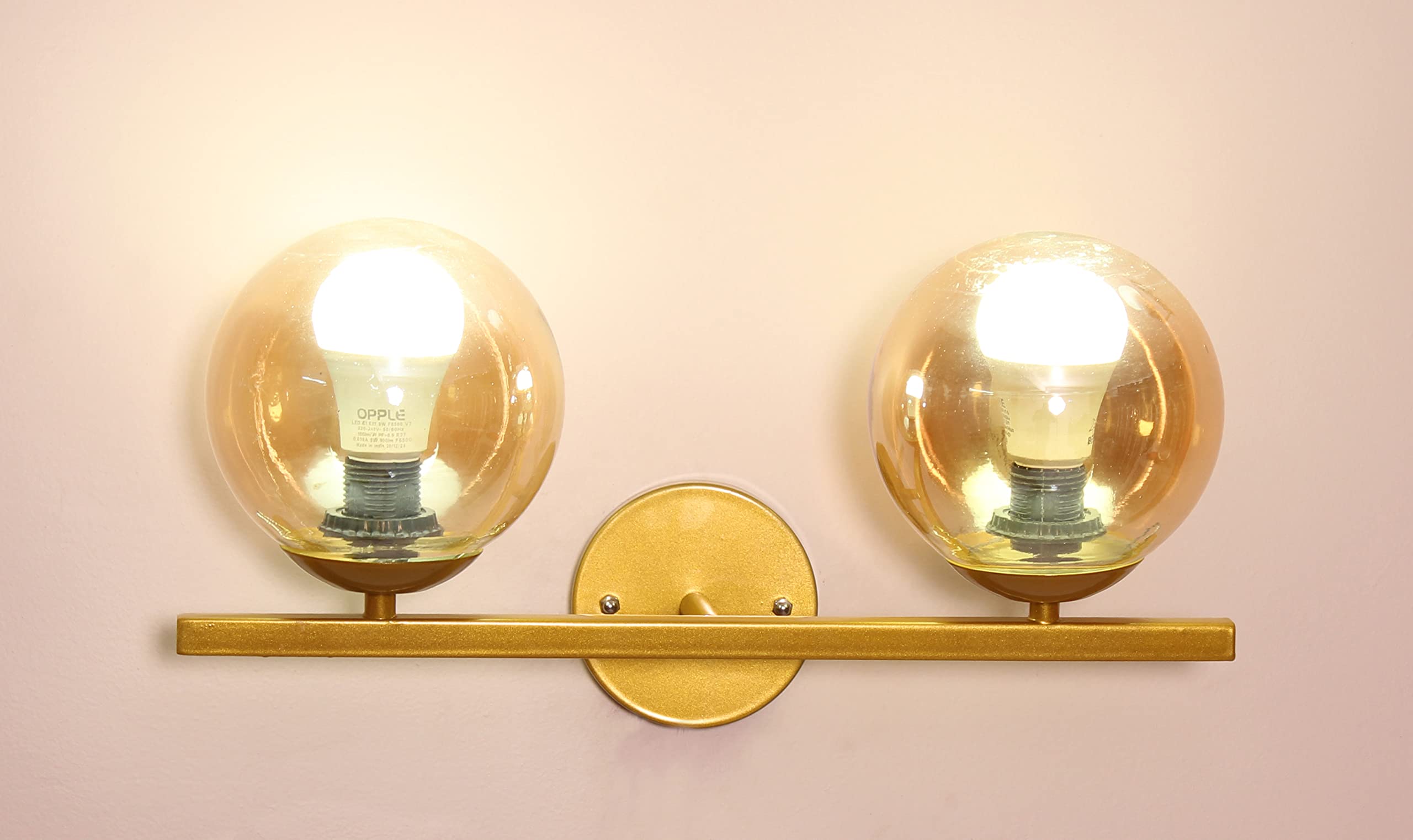 Kinis Dark Brown Glass Wall Light - Modern Decor -26