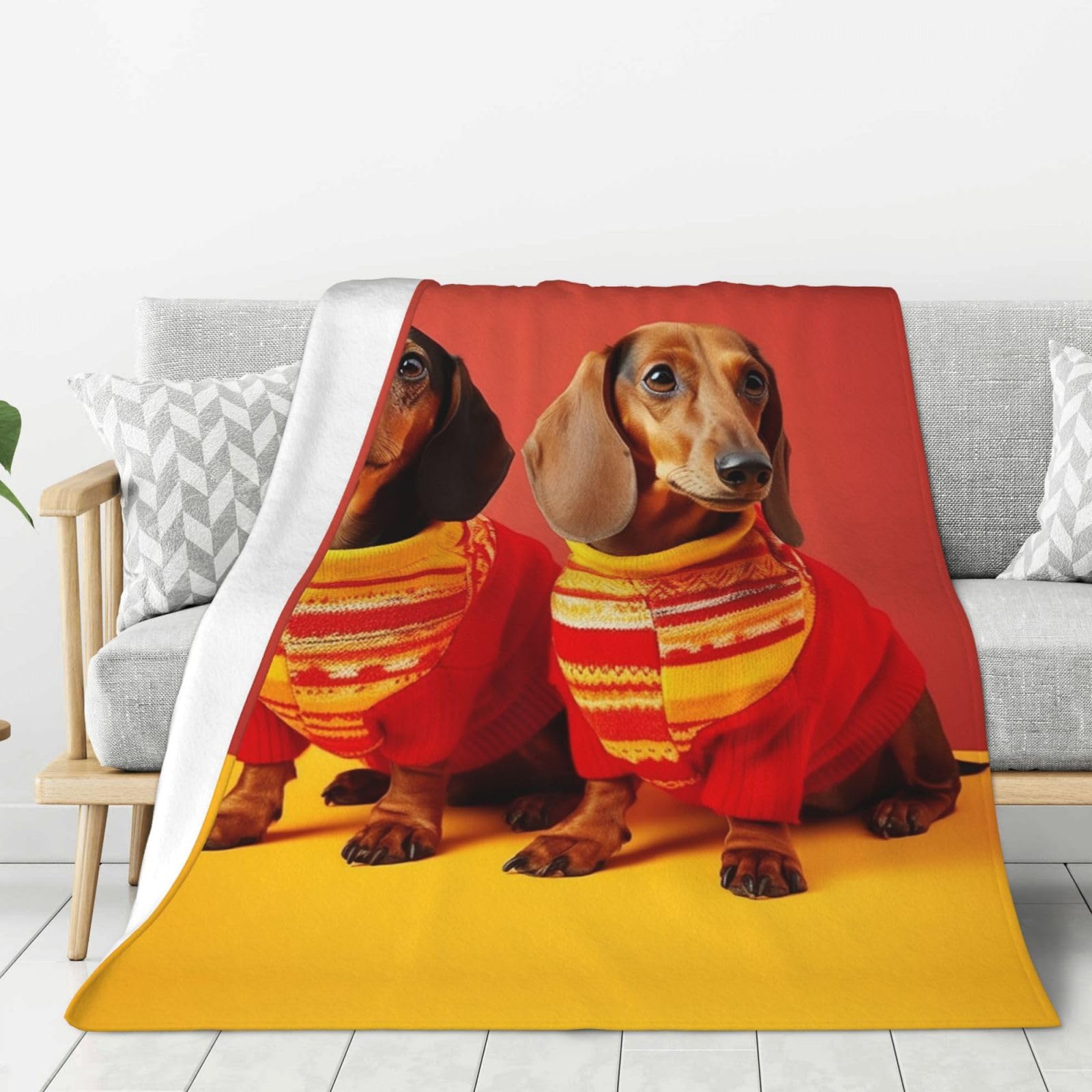 Couverture en flanelle haut de gamme 152x203cm, jeté en peluche douce