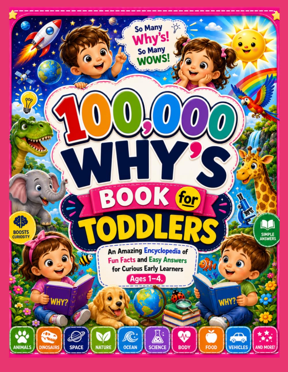 100,000 Why’s Book for Toddlers: An Amazing Encyclopedia of Fun Facts and Easy Answers for Curious Early Learners Ages 1–4