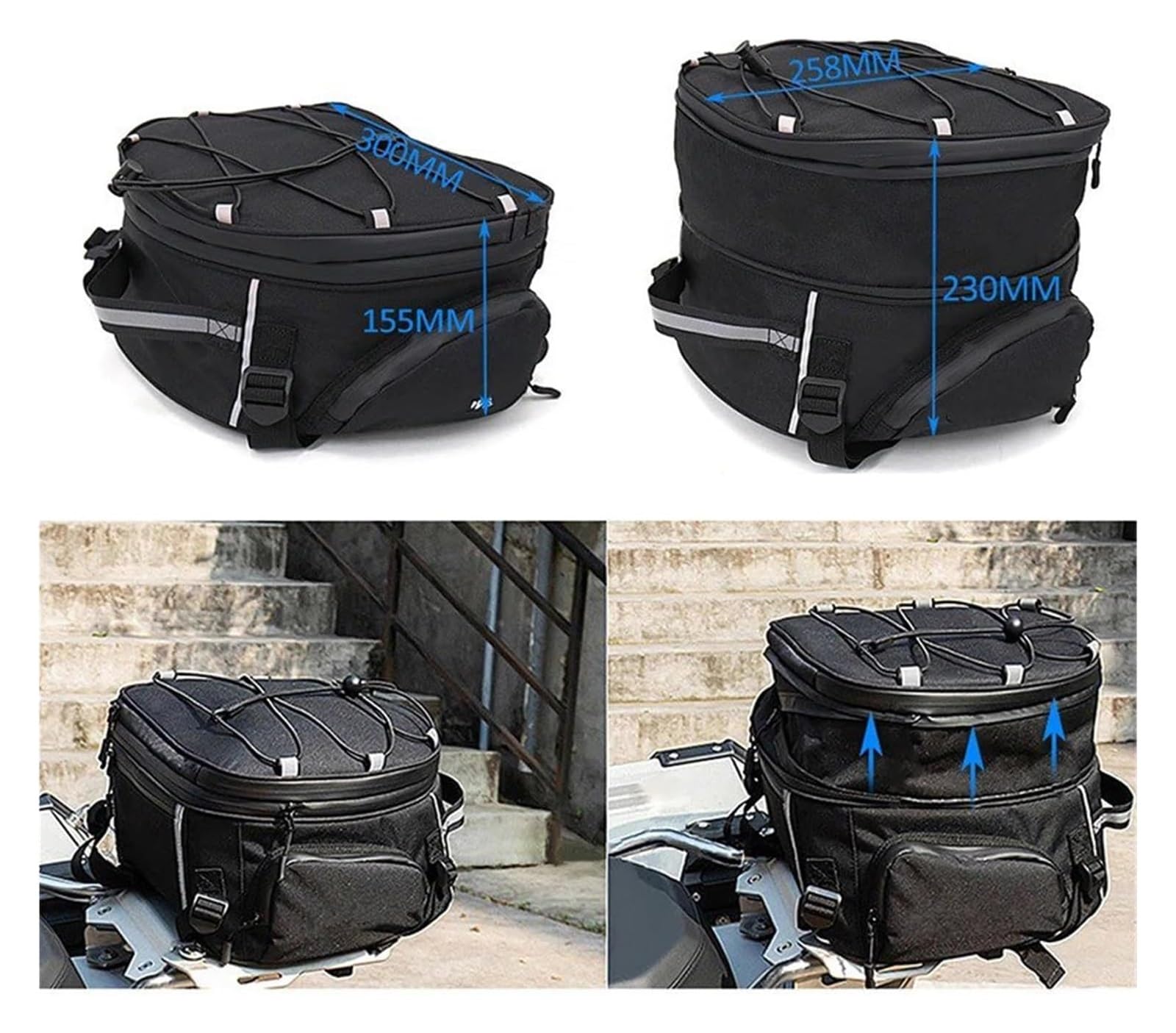 Per Moto Per BMW Per F900R Per F900XR Per G310GS Per G310R Per G650GS Accessori Per Moto Borse Posteriori Per Portapacchi Sella Borsa Laterale(Only 1 Tail Bag 2)