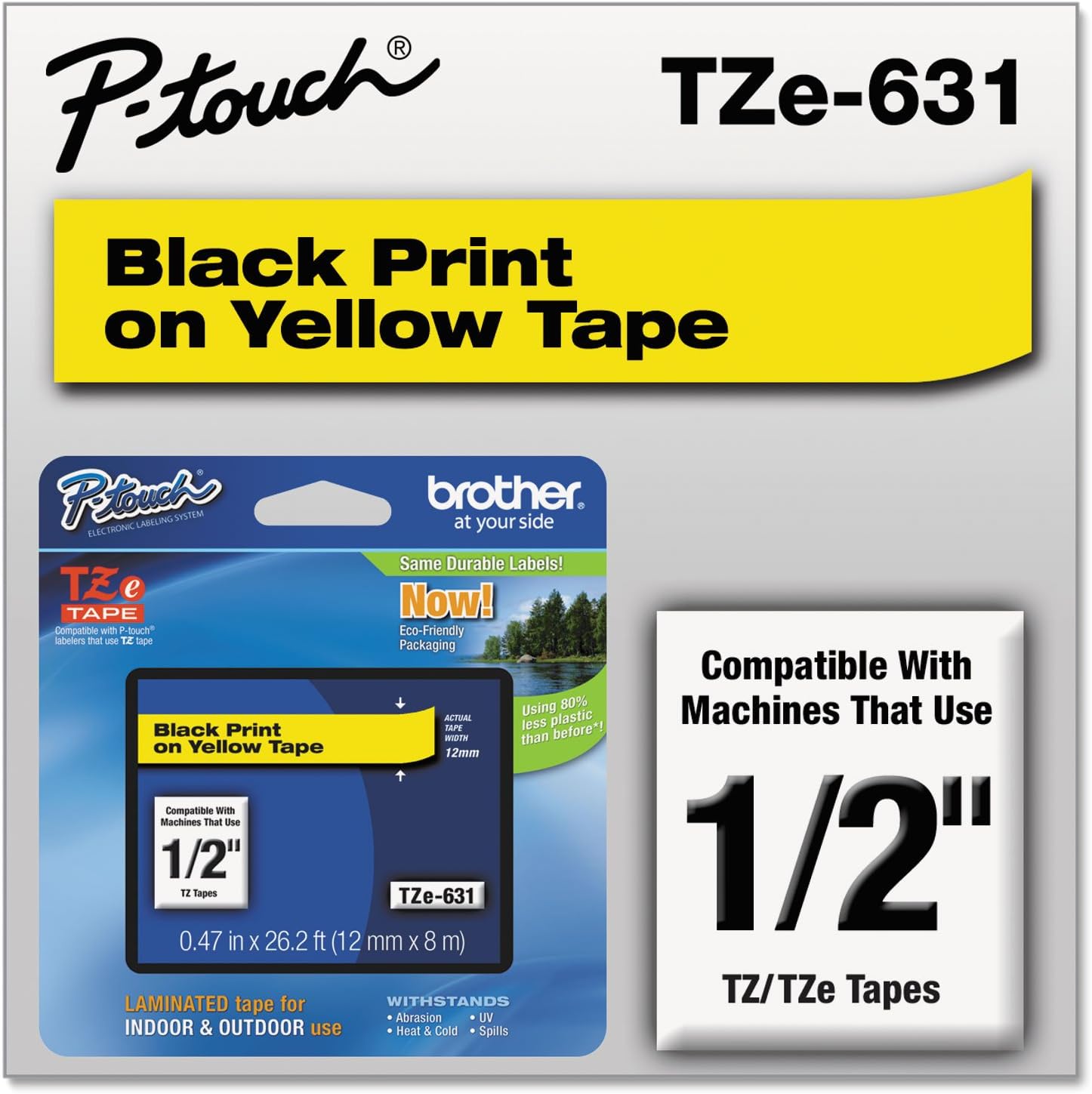Cinta Laminada TZe231, Brother
