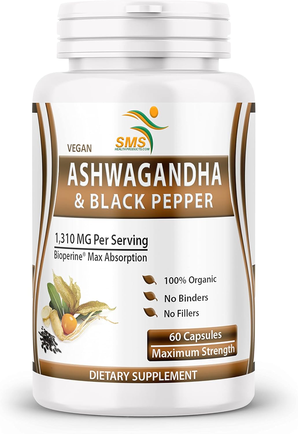 Ashwagandha Capsules with Black Pepper, Extra Strength – Natural Energy and Mood Support, Focus and Stress Support Supplement, 60 Capsules - Image 7