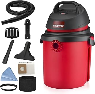 Sponsored Ad - Shop-Vac 4 Gallon 4.0 Peak HP Wet/Dry Vacuum, Portable Compact Shop Vacuum with Tool Holder, Wall Bracket &...
